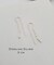 OUCH Hair Pin Grunge Chic Threader Earrings, Minimalist Hammered Earrings, Lightweight Threaders, Delicate Earrings, Gold Threader Earrings product 6